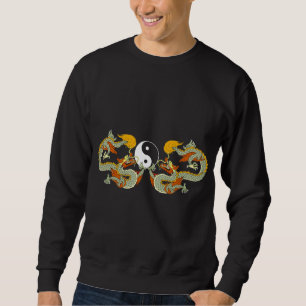Yin Yang Drache-Schwarz-T - Shirt