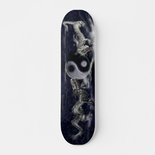 Yin Yang Drache-Skateboard Skateboard (Vorne)