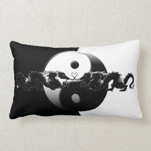 Yin Yang Drachen Lendenkissen