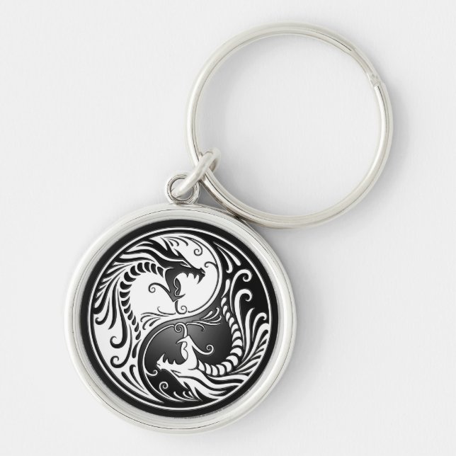 Yin Yang Drachen Schlüsselanhänger (Vorne)