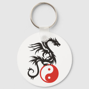 Yin & Yang Dragon Schlüsselanhänger