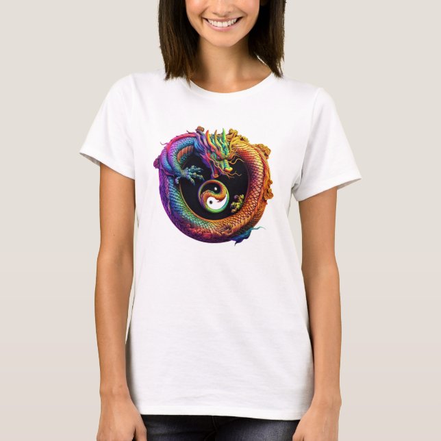 Yin Yang Dragon Women's T - Shirt (Vorderseite)