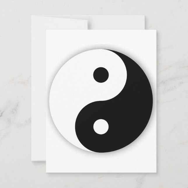 Yin Yang Einladungen (Vorderseite)