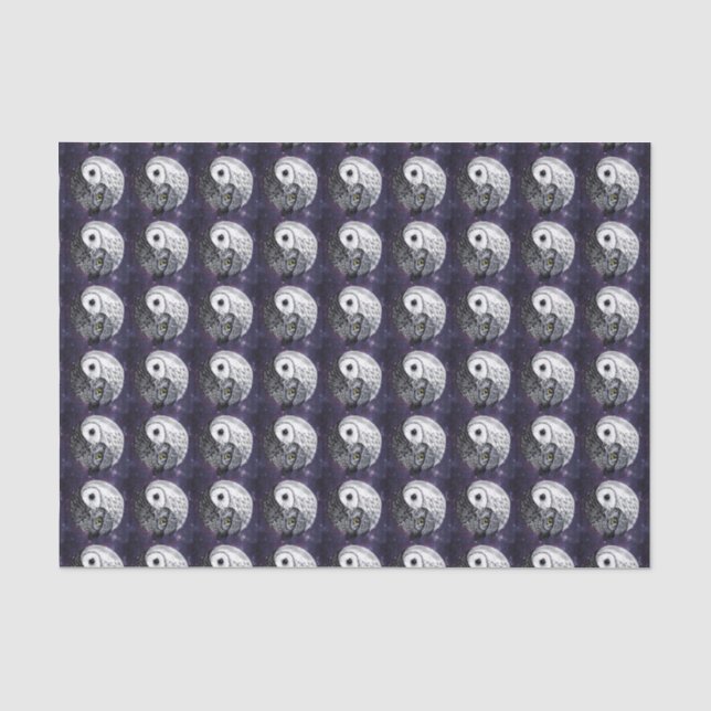 Yin Yang Eulen Seidenpapier (Vorderseite)