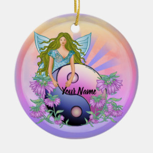 Yin Yang Fee  Keramik Ornament