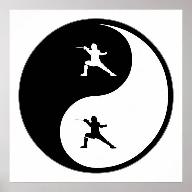 Yin Yang Fencing Poster (Vorne)
