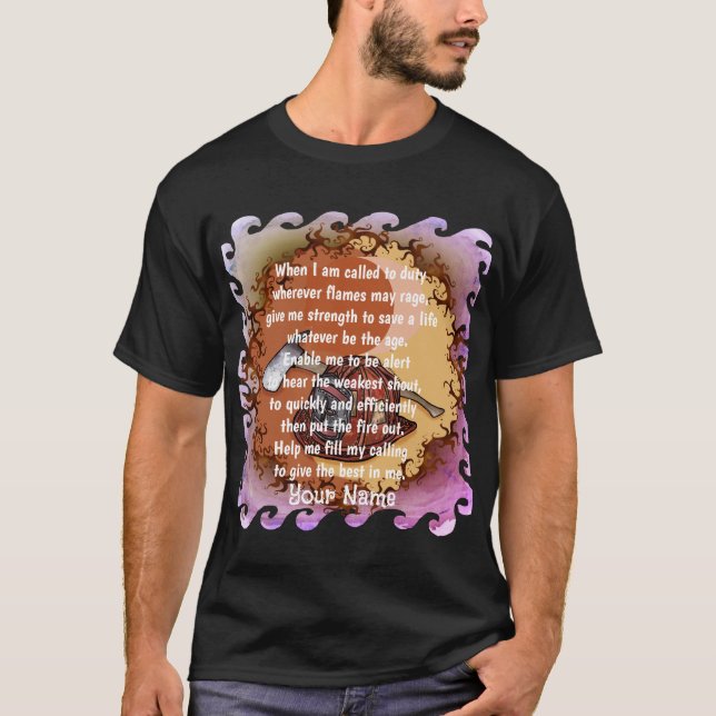 Yin Yang Feuerwehrleute T - Shirt (Vorderseite)