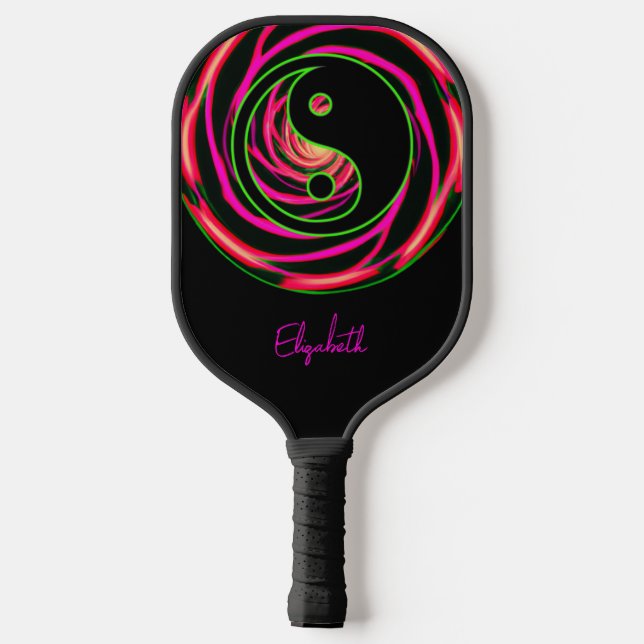 Yin Yang Fire Pickleball Paddle (Rückseite)