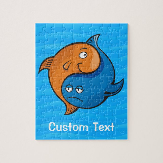 Yin Yang Fish Cartoon (Vertikal)
