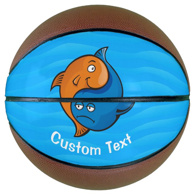 Yin Yang Fish Cartoon Basketball (Vorderseite)
