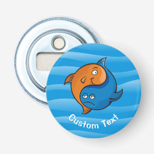 Yin Yang Fish Cartoon Flaschenöffner