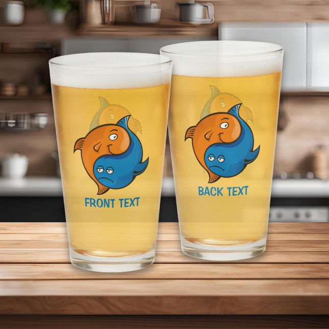 Yin Yang Fish Cartoon Glas (Von Creator hochgeladen)