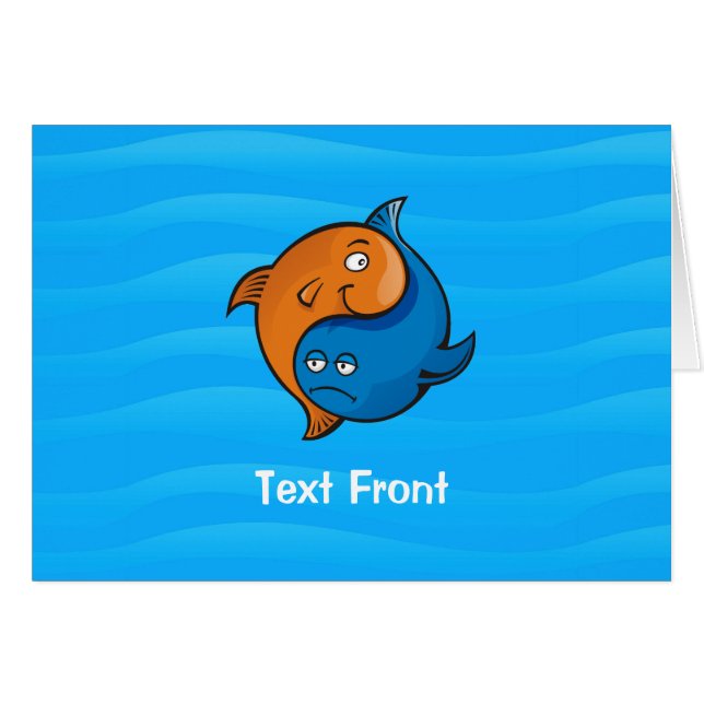 Yin Yang Fish Cartoon Horizontal (Vorderseite (Horizontal))