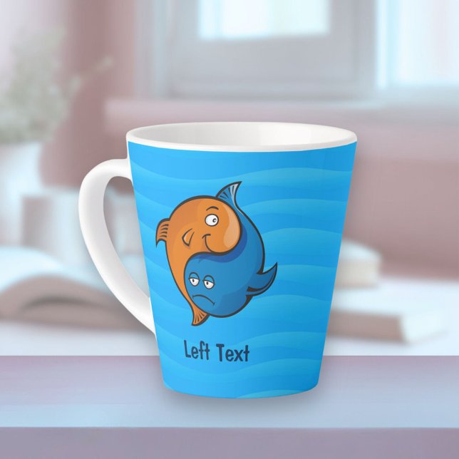 Yin Yang Fish Cartoon Milchtasse (Von Creator hochgeladen)