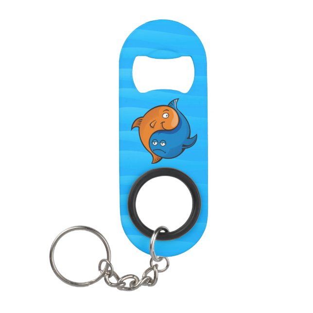 Yin Yang Fish Cartoon Mini Flaschenöffner (Vorderseite)