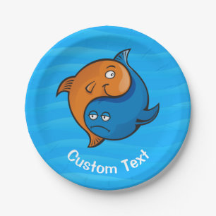 Yin Yang Fish Cartoon Pappteller