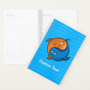 Yin Yang Fish Cartoon Planer