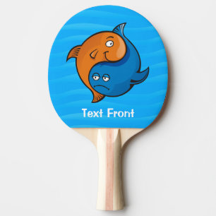 Yin Yang Fish Cartoon Tischtennis Schläger