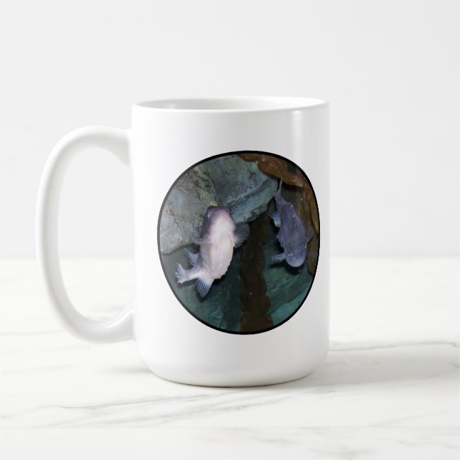 Yin Yang Fish Foto Kaffee Tasse (Links)