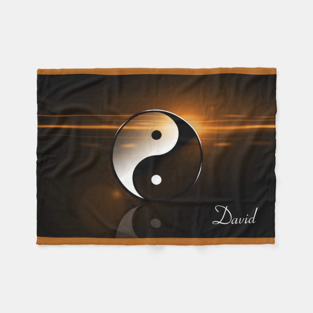 Yin Yang Fleece-Decke Fleecedecke (Vorderseite (Horizontal))