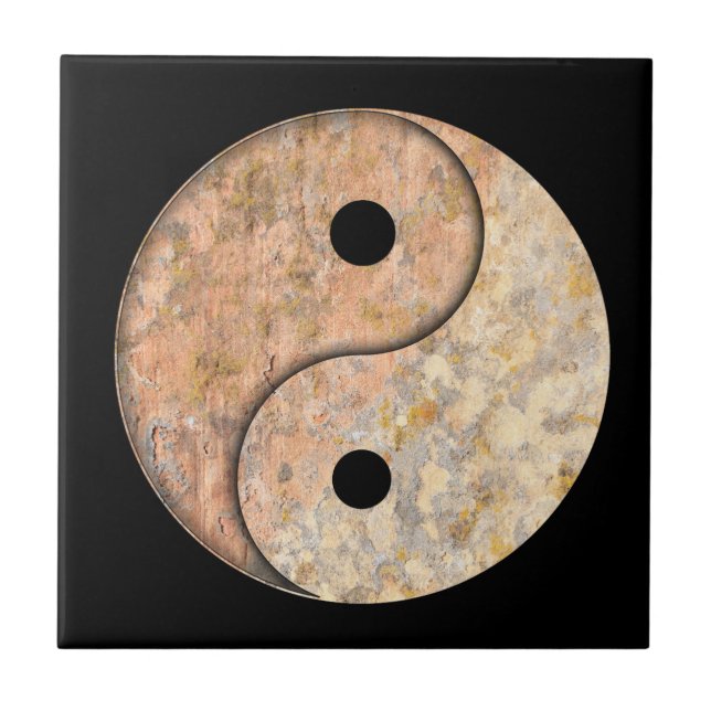 Yin Yang Fliese (Vorderseite)