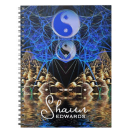 Yin Yang Fraktal Visions Notizblock