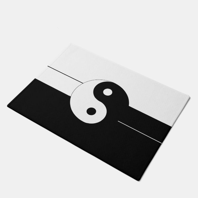 Yin Yang Fußmatte (Schrägansicht)
