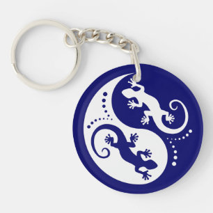 YIN & YANG Geckos blanc + votre idée