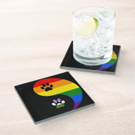 Yin-Yang Genderqueer Coaster Glasuntersetzer