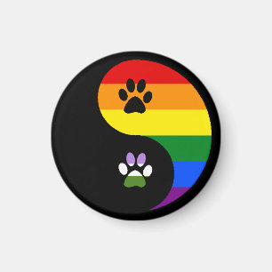 Yin-Yang Genderqueer Magnet