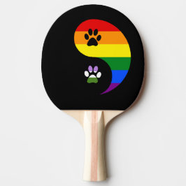Yin-Yang Genderqueer Ping Pong Schläger Tischtennis Schläger