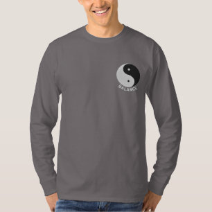 Yin Yang gestickter Entwurf auf Shirts, Jacken