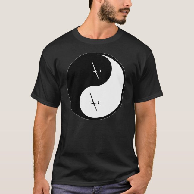 Yin Yang Gleiten T-Shirt (Vorderseite)