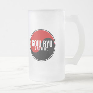 Yin Yang GOJU RYU 1 Mattglas Bierglas
