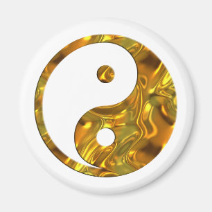Yin & Yang GOLD Erstellen Sie Ihren eigenen Hint Magnet