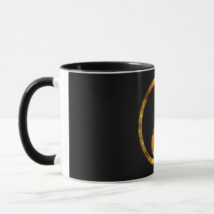 Yin & Yang GOLD   schwarz Tasse