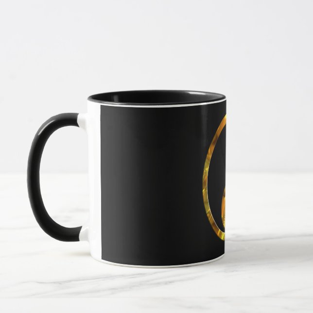 Yin & Yang GOLD | schwarz Tasse (Links)