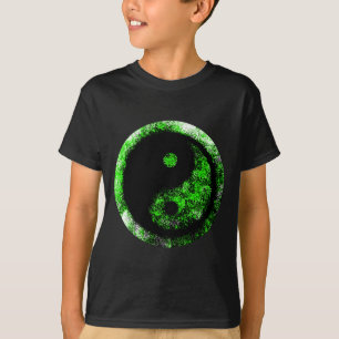 Yin Yang Green Black The MUSEUM Zazzle Geschenke T-Shirt