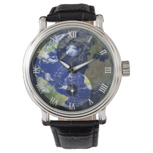 Yin-Yang Harmonie auf unserem Planeten W/ Schließ Armbanduhr