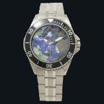 Yin-Yang Harmony Earth Planet Armbanduhr<br><div class="desc">Erschaffen mit der Hoffnung,  dass unser Planet/diese Welt,  die wir leben,  in mehr von Taos Weg arbeiten wird,  der in Yin-Yang Harmony ausgeglichen ist. ©riverme*2013. Erhältlich in vielen verschiedenen Stilen & Farben.</div>