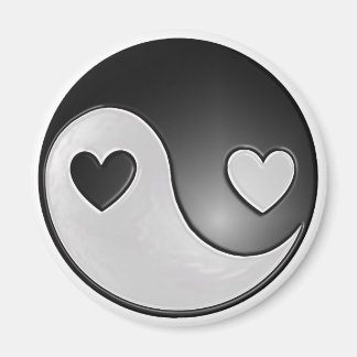 Yin Yang Herz Magnet