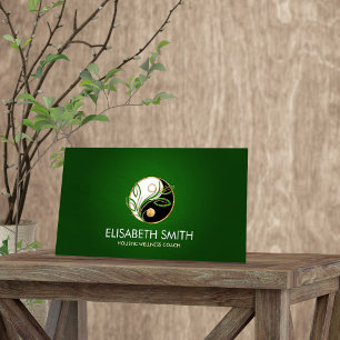 Yin Yang -Holistischer Wellness Coach Visitenkarte