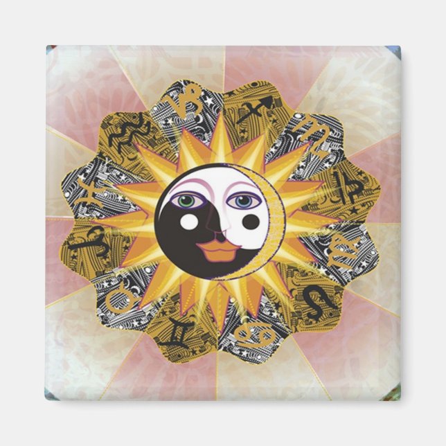 YIN YANG HOROSCOPE MAGNET (Vorne)