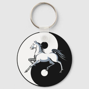 Yin Yang Horse Schlüsselanhänger