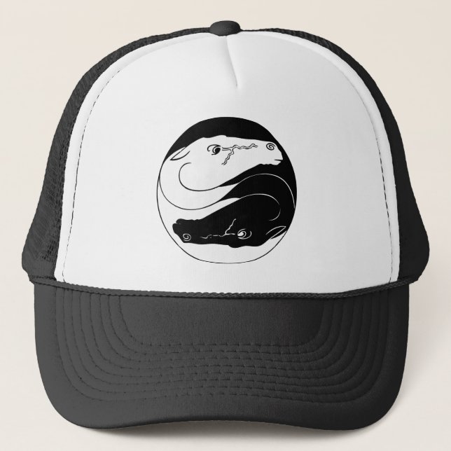 Yin Yang Horses Cap Truckerkappe (Vorderseite)
