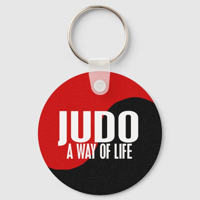 Yin Yang JUDO 1 Schlüsselanhänger (Vorderseite)