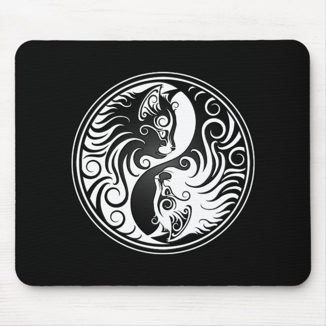 Yin Yang Kätzchen Mousepad (Vorne)