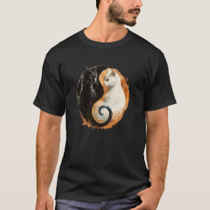 Yin Yang Katze Feng Shui Ying Yang Taoismus Zen Bu T-Shirt