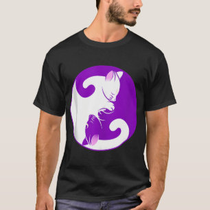 Yin & Yang Katzen Süße Meditation Katzen Yoga T-Shirt