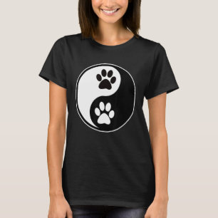 Yin Yang Katzenpfote für Frauen und Männer - Yin Y T-Shirt